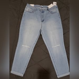Forever 21 Distressed Boyfriend Jeans NWT size 16